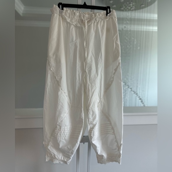 Free People Boho White Beach Halter Top and Pants Set - Picture 8 of 8
